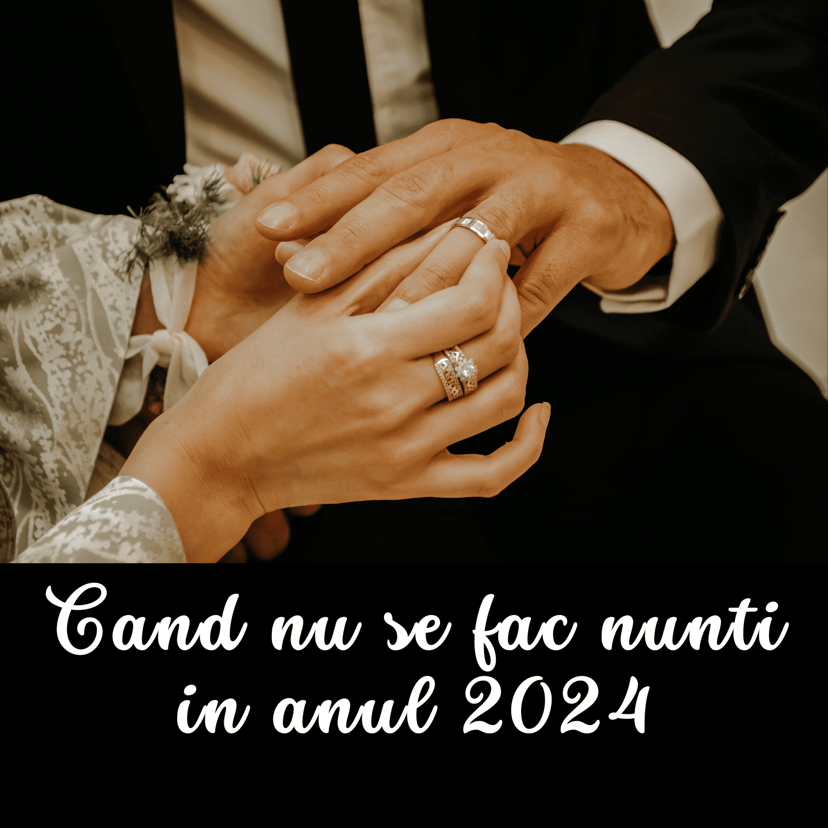 Cand nu se fac nunti in 2024